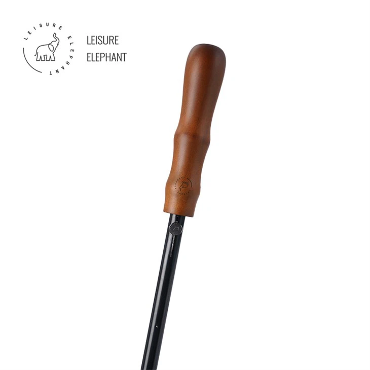 Large Umbrella With Wooden Handle